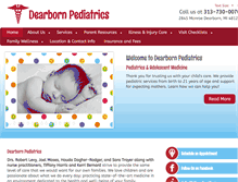 Tablet Screenshot of dearbornpeds.com